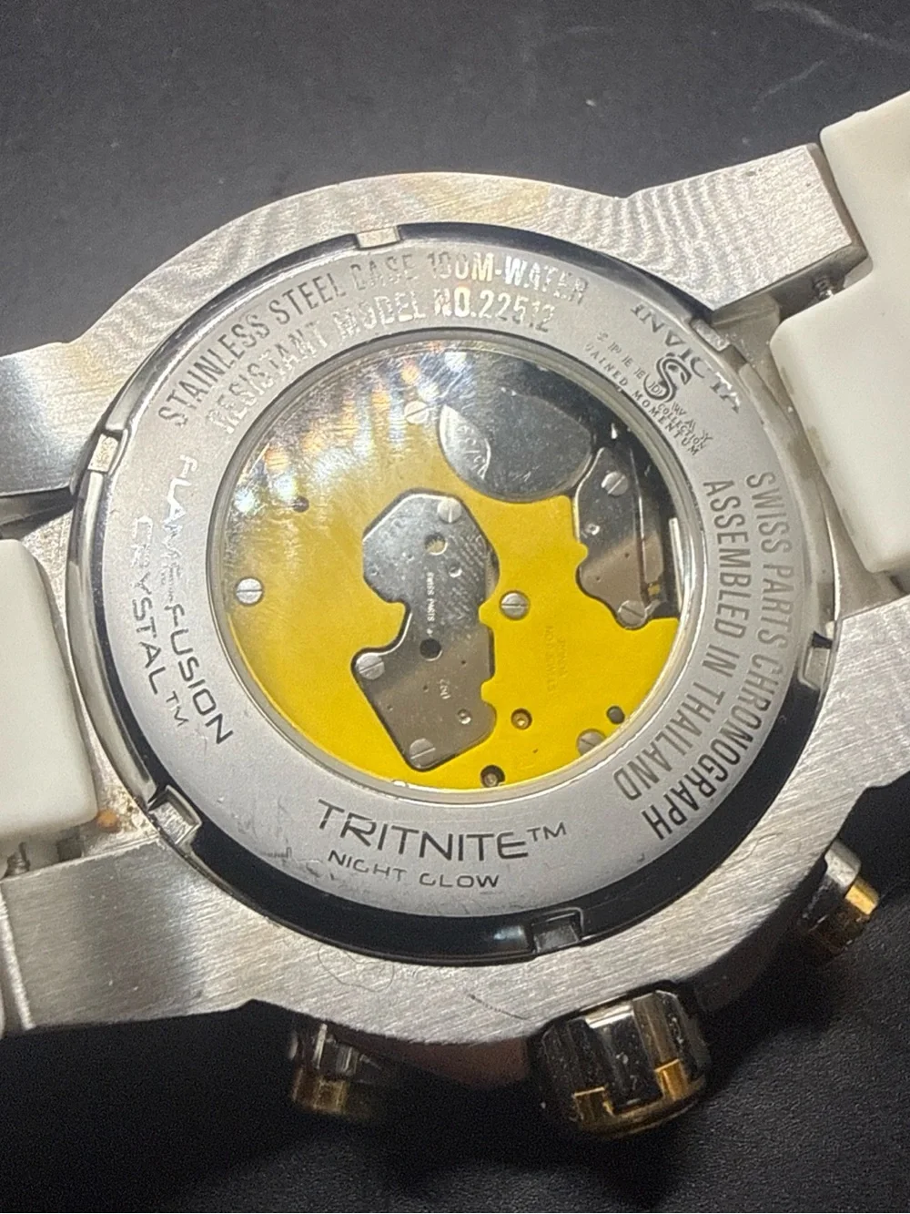 Invicta Speedway White Mother of Pearl Men's Watch - 22512 New Battery